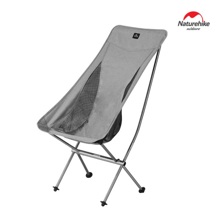 네이처하이크 UL L04 문 체어 L 접이식 캠핑 의자 등산 낚시, 그레이, 1개