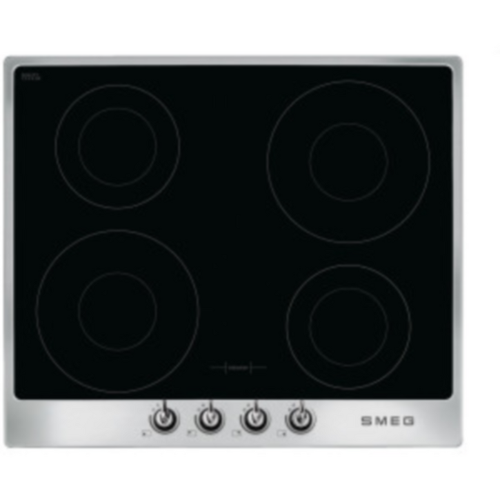 스메그 SI964XM 빅토리아 인덕션 실버 직관적디자인 다이얼제어 주방의로망 4구 빌트인 인덕션