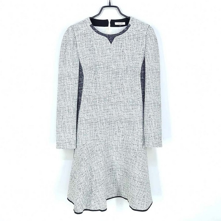 빈티지다온 티렌 여 면혼방 트위드 미니원피스 화이트