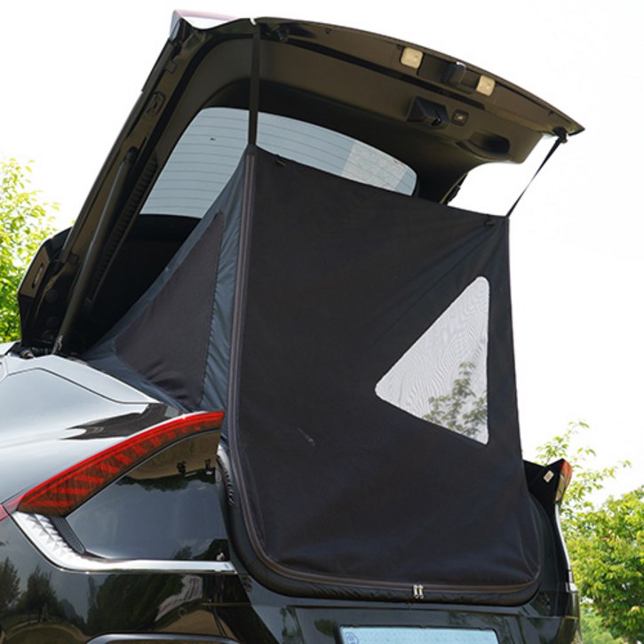 케이엠모터스 EV6 차량용 모기장 텐트 트렁크 모기장, 어비스 블랙