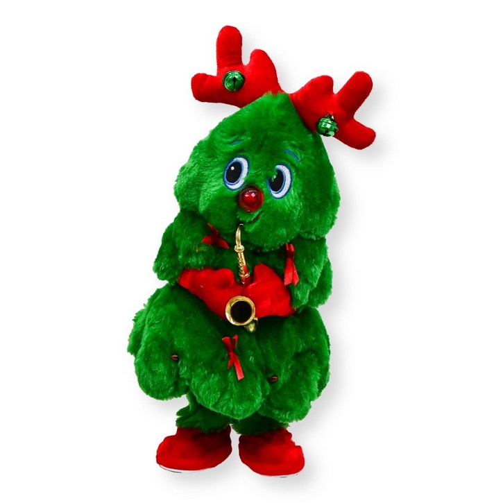 토이토 2세대 크리스마스 춤추는 트리 인형 찐트리 움직이는 댄싱트리, 1개, 06색소폰 루돌프 찐트리, 40cm