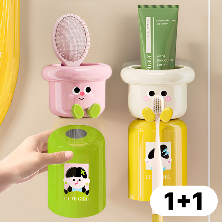 비바룸 무타공 거꾸로 자석 양치컵 칫솔꽂이 11