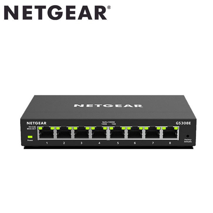 넷기어 GS308E [스마트스위치 / 1Gbps / 8Port / Wall or Desk Type]