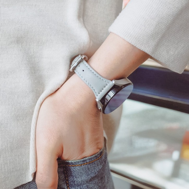 아이비온 갤럭시 워치 호환 가죽 슬림 버클 스트랩 밴드 40 44