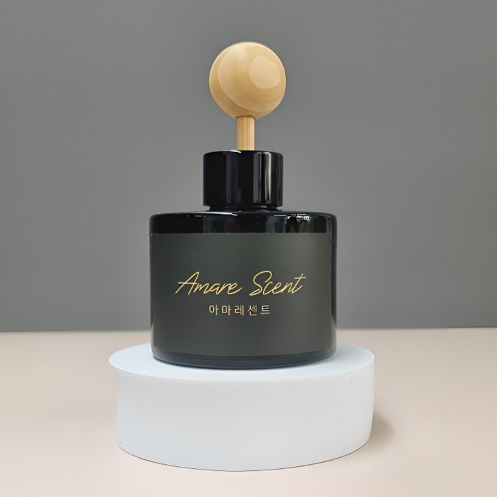 100천연향료 테라피 차량용 방향제 자동차 디퓨저 블랙 120ml