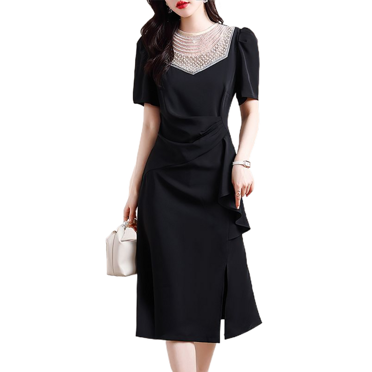 셀럽당 빅 사이즈 여성 여름 패션 미디 날씬해 보이는 원피스M1592