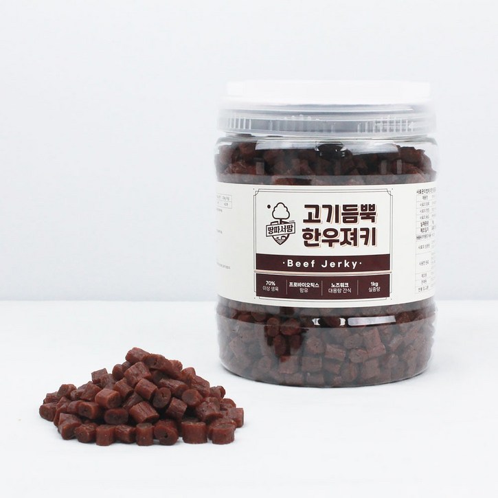 땅파서팜 고기듬뿍 강아지 노즈워크 간식 져키 1kg 모음, 1kg, 3개, 한우