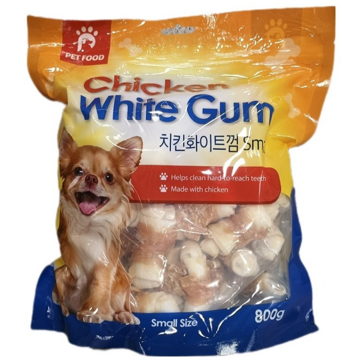 코스트코 애견 치킨 화이트껌 800g 닭고기 순살 개껌