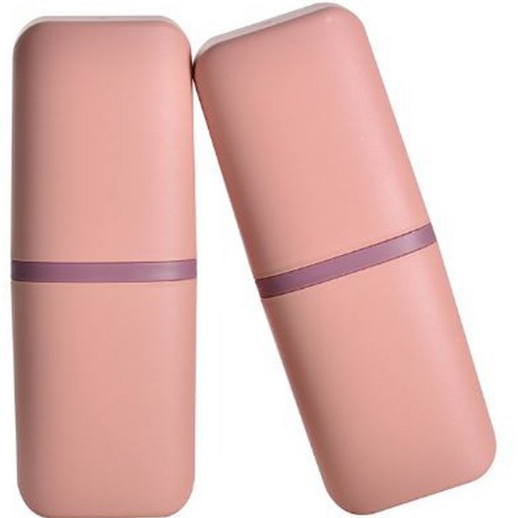 로즈망고 휴대용 칫솔통 핑크 ROSE7723, 400ml, 2개 - 쇼핑뉴스