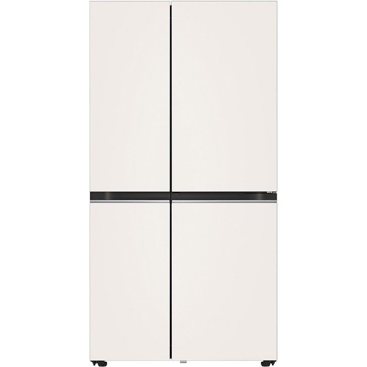 LG전자 디오스 오브제컬렉션 양문형 냉장고 매직스페이스 832L 방문설치, 베이지 상  베이지하, S834MEE30