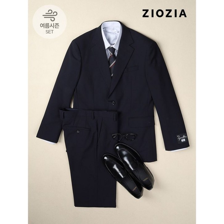 지오지아컴포트 미라클 쿨맥스 네이비 정장세트 ACD2SB1301ACD2SP1301DNV