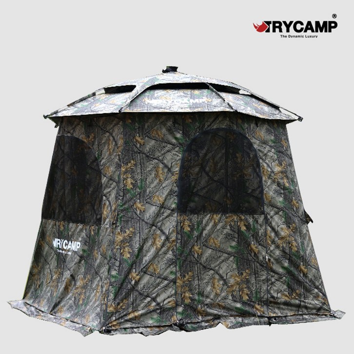[TRYCAMP] 트라이캠프 52인치 솔 무늬 패턴 블랙 암막 코팅 낚시 파라솔
