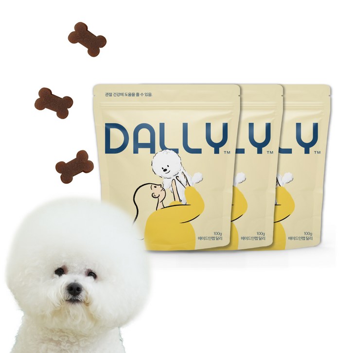 메이드인랩 강아지 관절 영양제 달리 터마신 강황추출물 DALLY 100g, 터마신, 3개, 뼈관절강화 메이드인랩 강아지 관절 영양제 달리 터마신 강황추출물 DALLY 100g, 터마신, 3개, 뼈관절강화