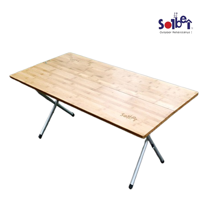 솔베이 원액션 우드 테이블롱 감성테이블 캠핑테이블 대형, 우드