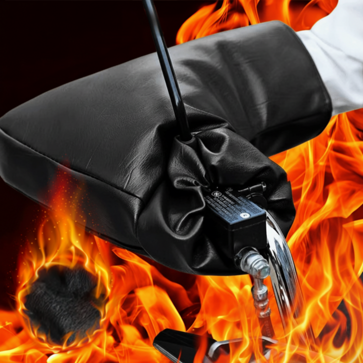 카이네틱 오토바이장갑 겨울방한토시 방수재질 탈부착 편리, 블랙, 2개