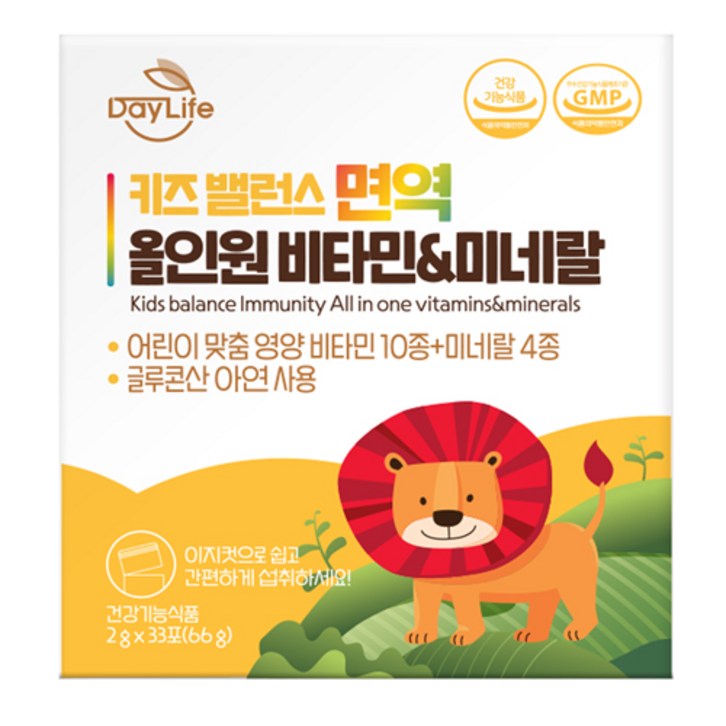 데이라이프 키즈 밸런스 면역 올인원 비타민미네랄 X 1박스