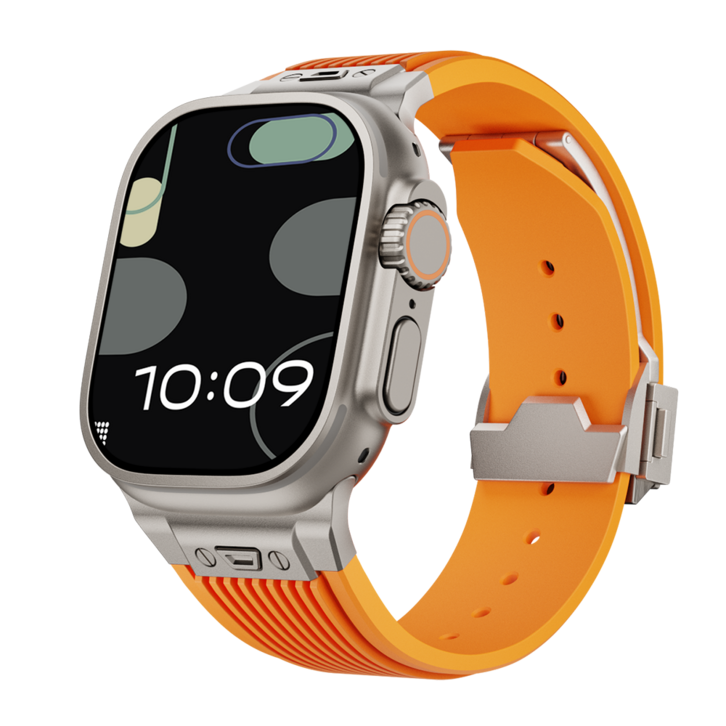 케이스어스 애플워치 호환 엘라스틱 실리콘 디버클 시계줄 스트랩