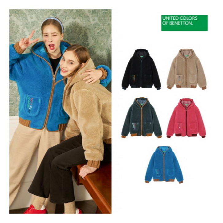 베네통스포츠 25FW 여성 FAUX FUR 패딩 자켓