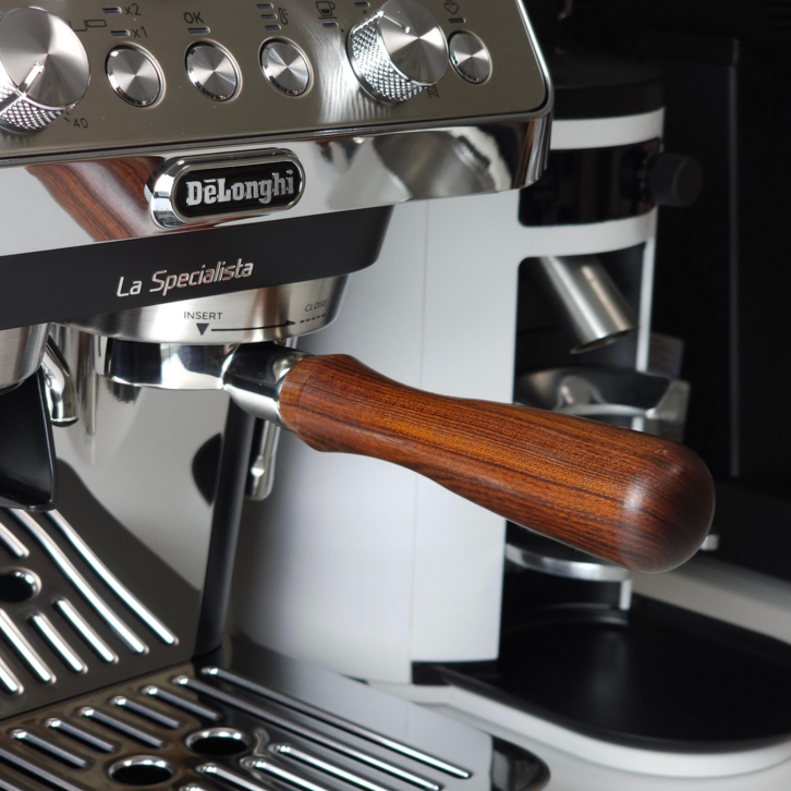 드롱기 라스페셜리스타 51mm 바텀리스 포터필터 아르떼 ec9335 9155  바스켓, 1세트, 로즈우드바스켓 포함