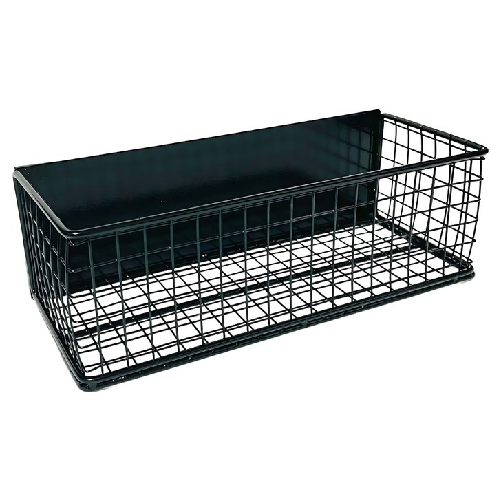 현관문 냉장고 부착 자석선반, 블랙, 1개