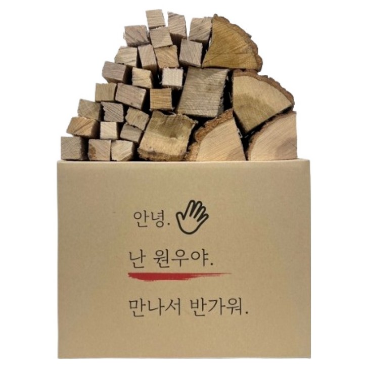 원우네장작 캠핑용 반반장작, 1개, 20kg