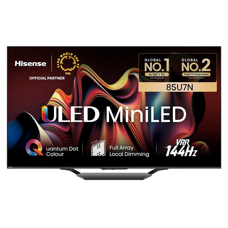 HISENSE 4K ULED Mini LED 스마트TV, 215cm85인치, 85U7N, 벽걸이형, 방문설치