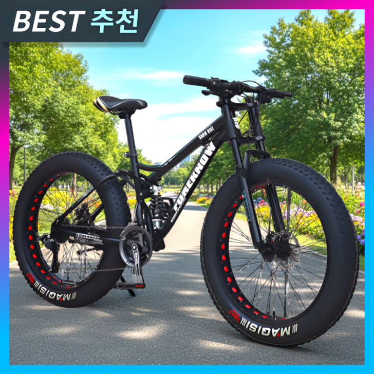 올뉴스포츠 고성능 펫바이크 바퀴큰 명품 팻바이크 자전거 광폭 타이어 배달용 출퇴근