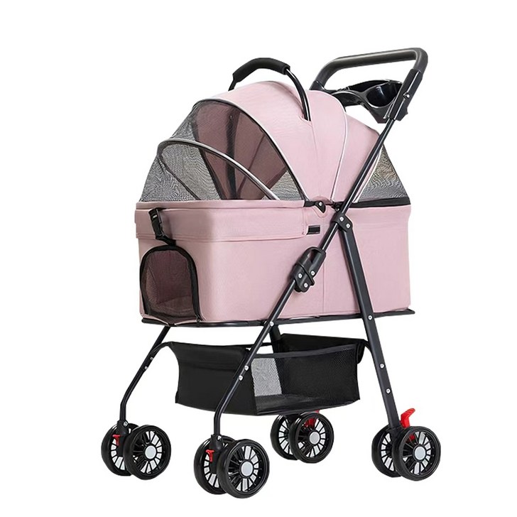Pawzseek 접이식 분리식 반려동물 이동 카트 강아지유모차
