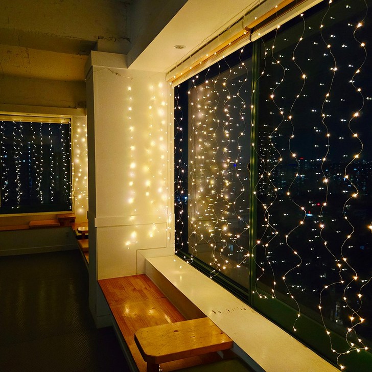 트리킹 24V 드럼롱커튼 캠핑 줄전구 인테리어전구 420구사은품증정, 웜색, 4개