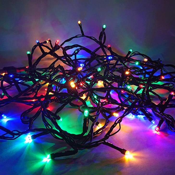 선세이브 LED 은하수 100구 검정선+정류기 세트 크리스마스 트리전구, RGB(4색) - 쇼핑뉴스