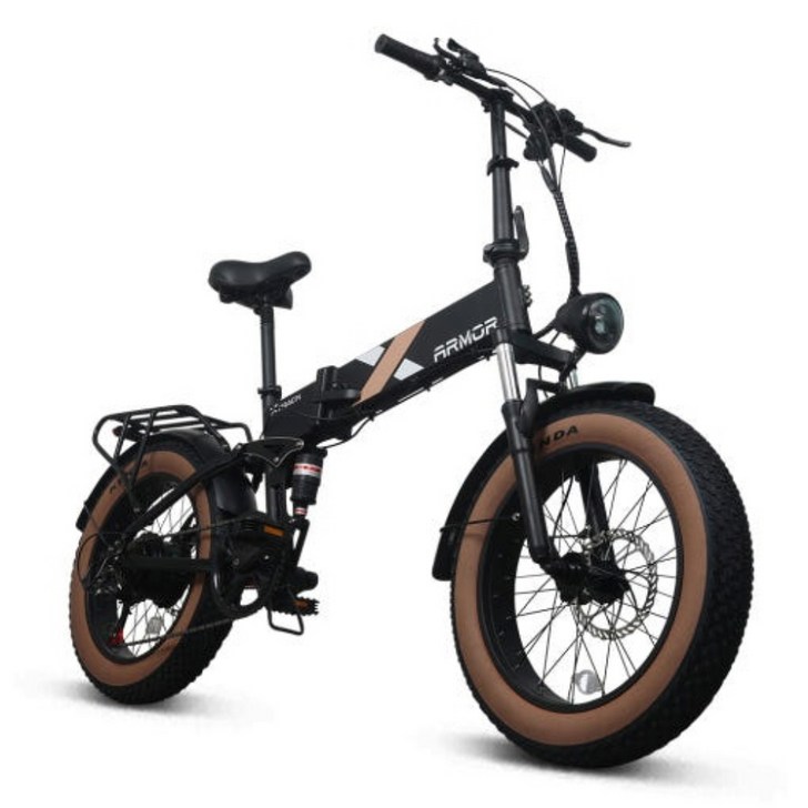AU테크 48V 10Ah 엑스트랙 아머 접이식 전기자전거 팻바이크