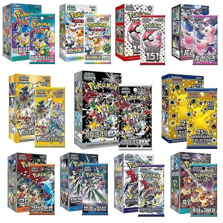 포켓몬카드 정품 신상카드 레어 굿즈 선물세트 2025 NEW, 1개