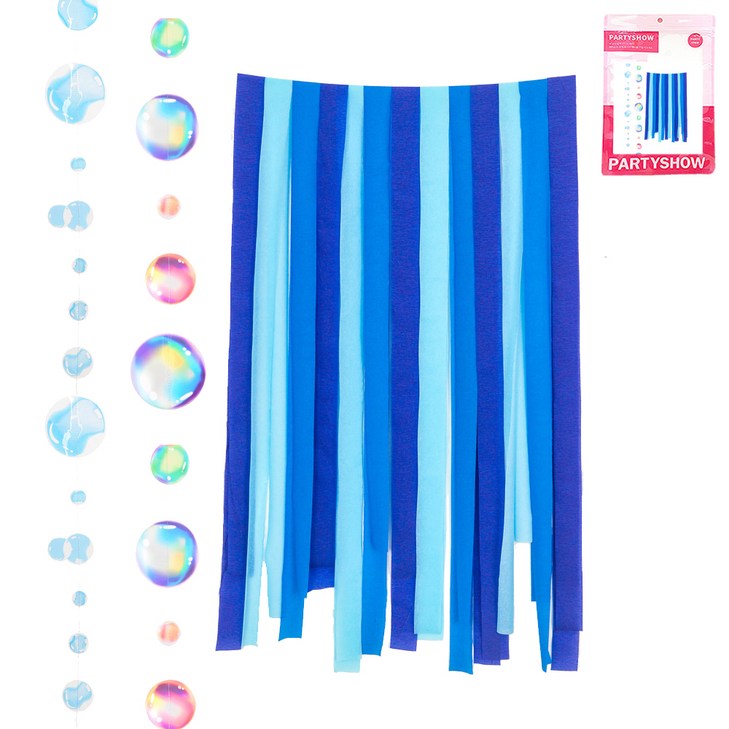 파티쇼 파티 스트리머  물방울 가랜드 세트