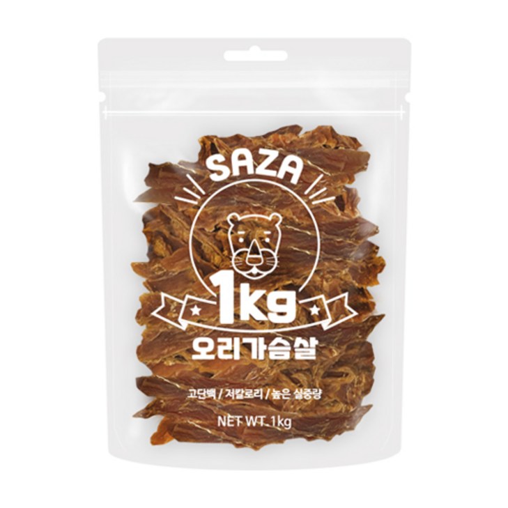 사자 강아지 대용량 실속형 간식 1kg, 오리가슴살, 1kg, 1개 사자 강아지 대용량 실속형 간식 1kg, 오리가슴살, 1kg, 1개