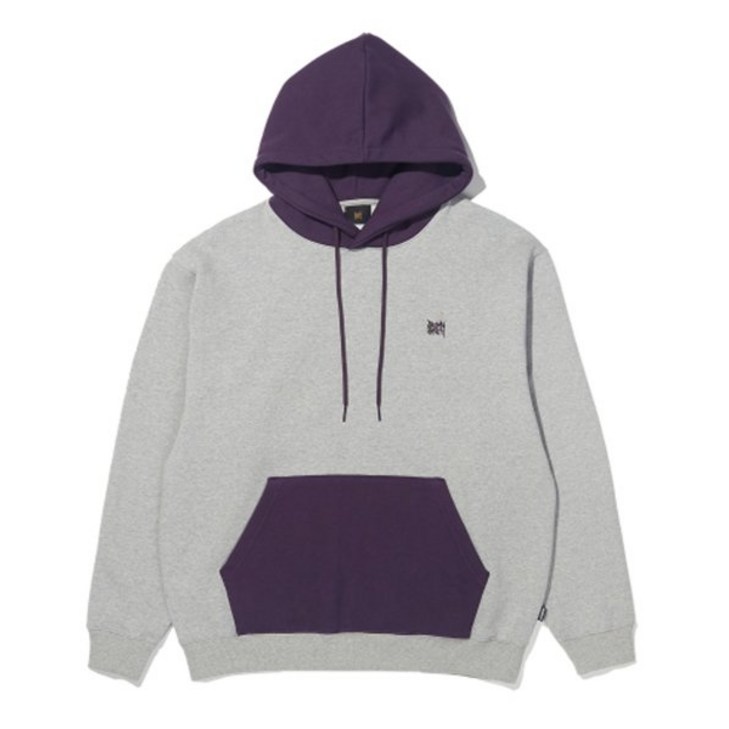 [시즌특가] 브라운브레스 COLOR BLOCK TAG HOODIE - MELANGE GREY