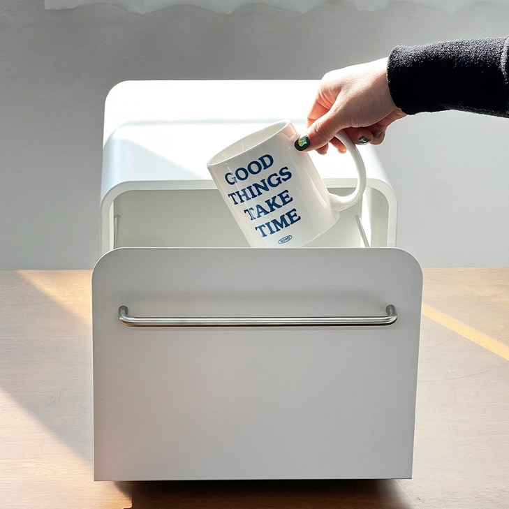 당일 출고 친절한마이쮸 철제 슬라이드 수납함 틈새수납 미드센추리 다용도 정리함