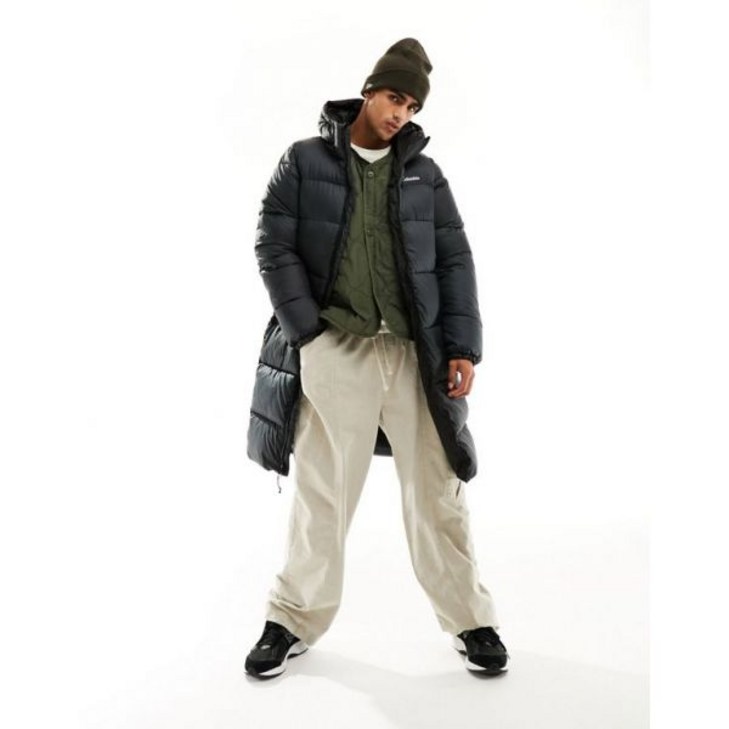 컬럼비아 퍼펙트 파카 코트 블랙 단독 ASOS