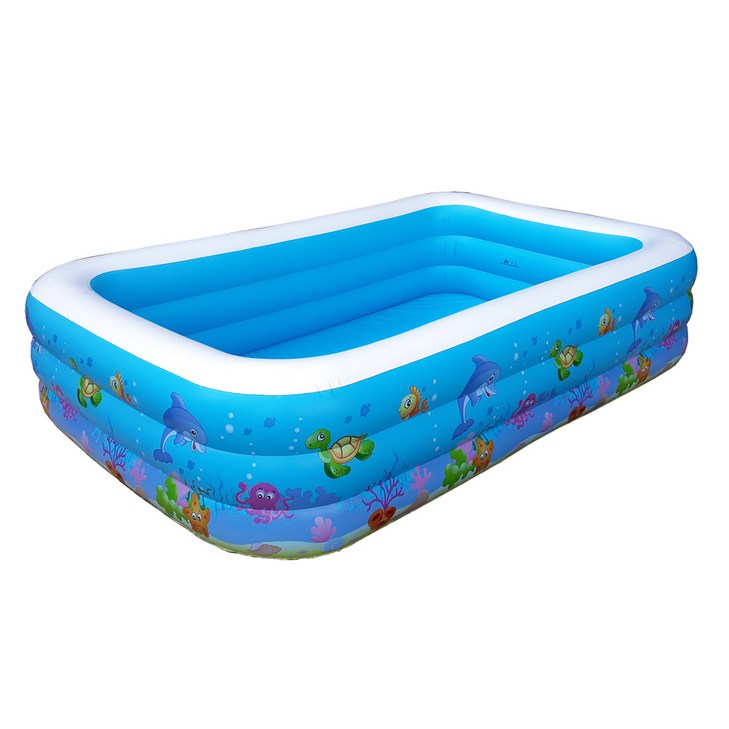 정품INTIME인타임 196cm 대형 풀장야외용대형물놀이온가족용, 상세페이지 참조, 1개