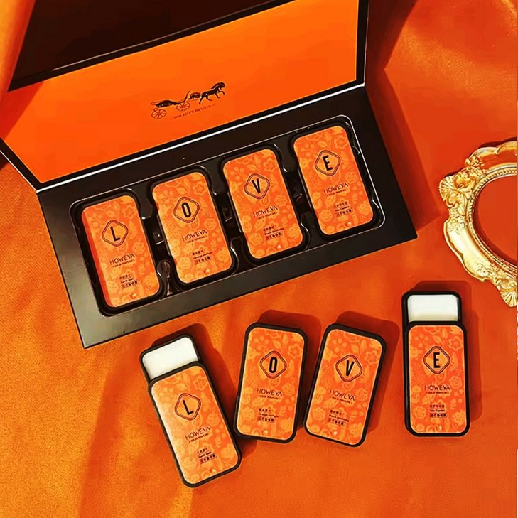 LOVE 바르는 고체향수 4종 선물세트 남녀 휴대용 솔리드 퍼퓸밤 기프트 4종세트