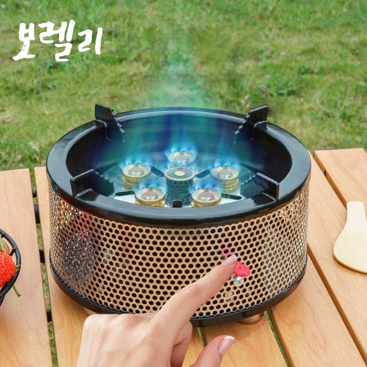 보렐리 최강화력 캠핑용 원형스토브 버너 (전용가방포함)