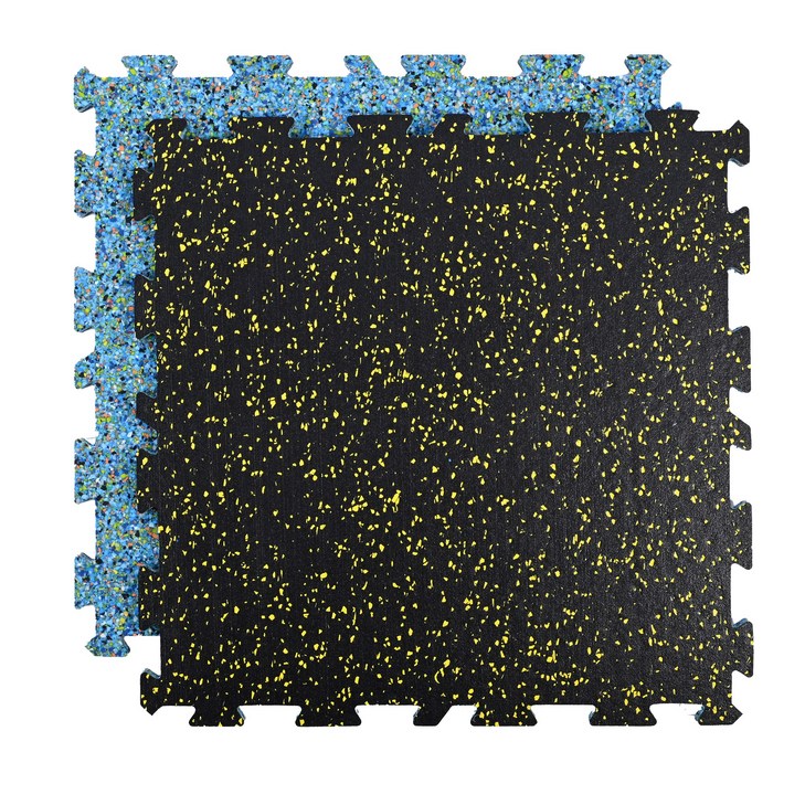 GAPINO 헬스장매트 층간소음매트 운동기구 바닥재 탄성 고무매트 헬스 소음방지 방음매트 50x50cm 6P, 노란색반점, 6개 GAPINO 헬스장매트 층간소음매트 운동기구 바닥재 탄성 고무매트 헬스 소음방지 방음매트 50x50cm 6P, 노란색반점, 6개