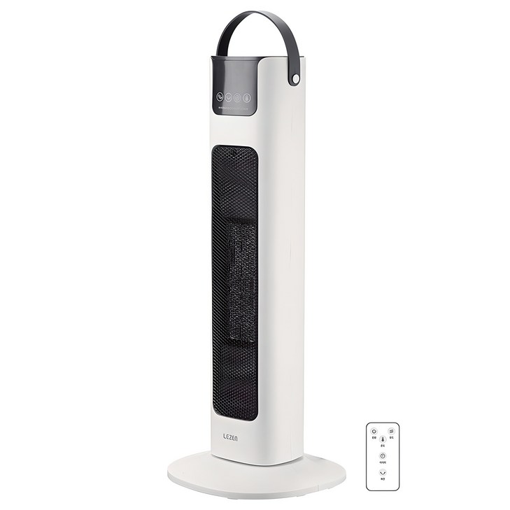 르젠 PTC 타워형 리모컨 전기온풍기, 화이트, LZHTP600