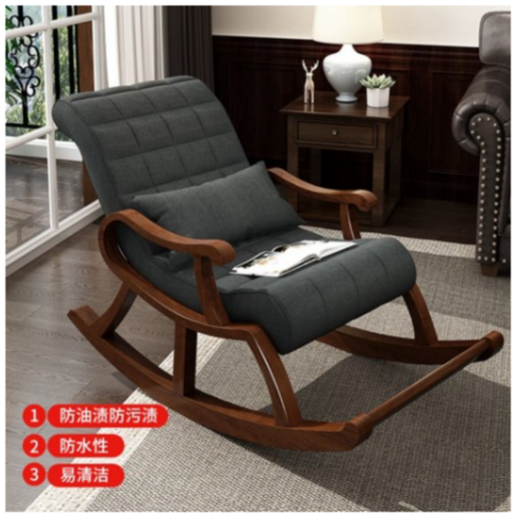 원목흔들의자 1인용 라탄 흔들의자 안락의자