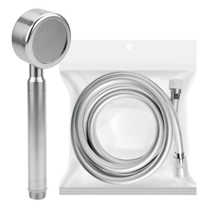 크리썸 알루미늄 고압 수압상승 절수 샤워기 헤드  360호스세트