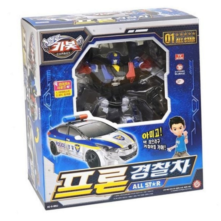 헬로카봇 로봇 장난감 어린이 프론 자동차 헬로카봇 경찰차 로봇 완구 애니메이션 37개월 아이 이상 남자