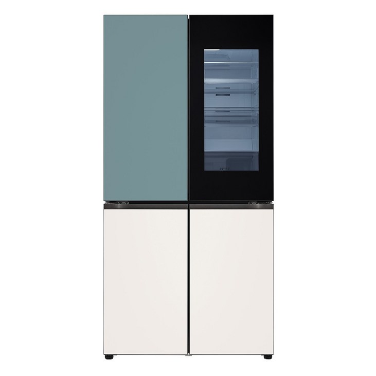 색상선택형 LG전자 오브제 디오스 노크온 4도어 양문형 냉장고 방문설치