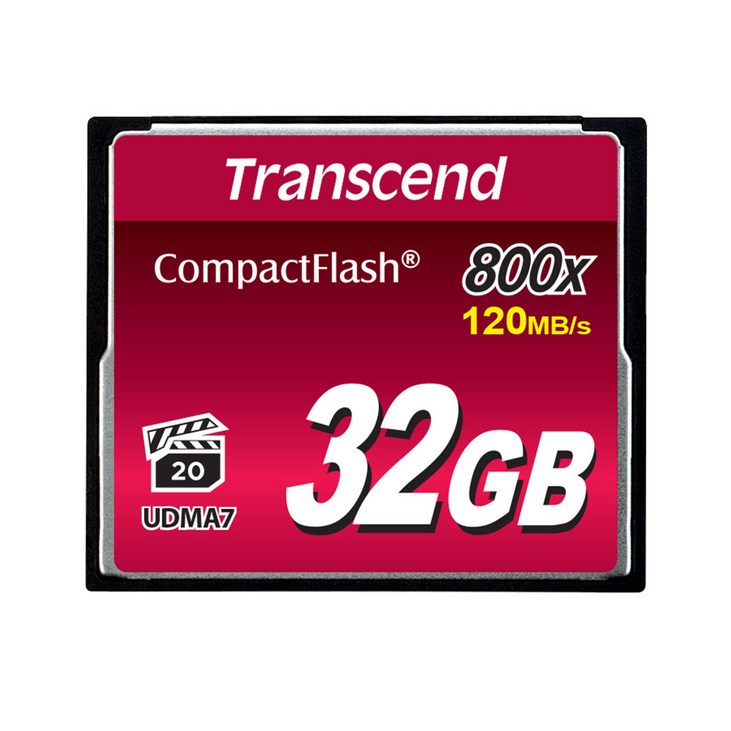 트랜센드 CF 32GB 800X 메모리카드 800배속 UDMA7, 32GB