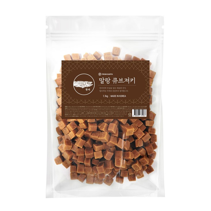 개기월식 말랑 큐브져키 황태 1.1kg, 1100g