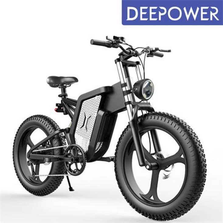 2022년 DEEPOWER 2000W 48V 25Ah 최신형 전기자전거 MTB 산악 자전거 20인치 팻바이크 20230627