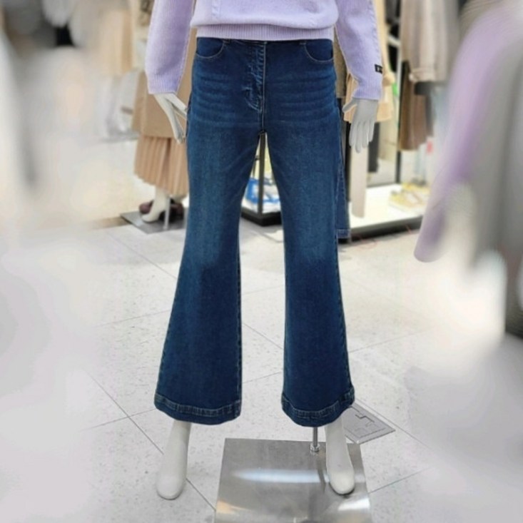 씨씨콜렉트 진청 부츠컷 데님팬츠E234PSA146블루